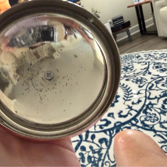 Old Dutch International Hammered Copper Teapot with Ceramic Handle - Picture 6 of 8